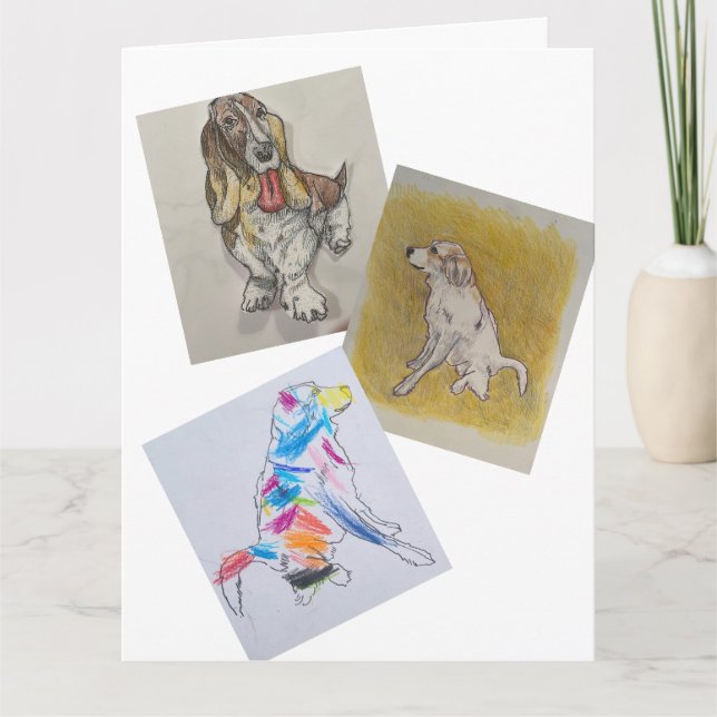 Big, 8.5" x 11" Folded Greeting Card (Front)