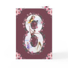 Big 8th Birthday Girl Photo Collage Pink Flower