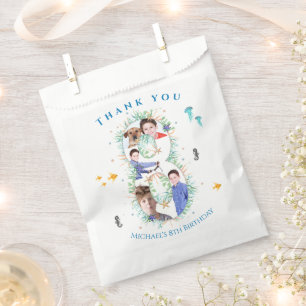 Big 8th Photo Collage Birthday Under The Sea Favour Bag