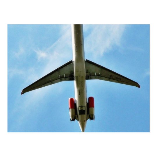 Big Airplane Take Off Postcard