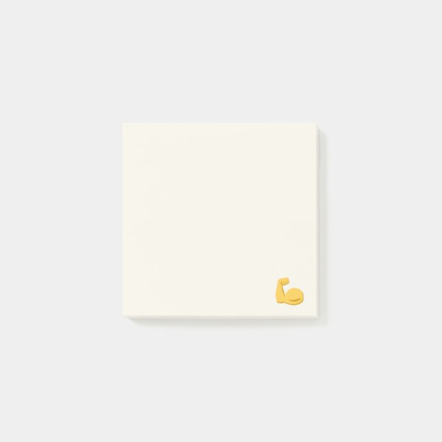 Big And Strong Arm Emoji Post-it Notes (Front)
