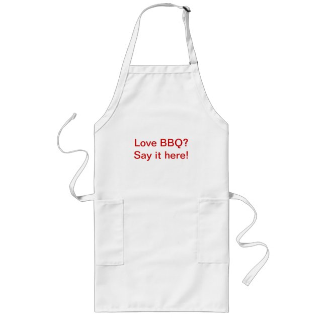 Big and Tall BBQ apron (Front)