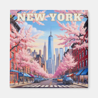 Big Apple Charm: New York Souvenir Magnet
