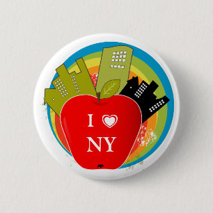 Big Apple - New York 2 Inch Round Button