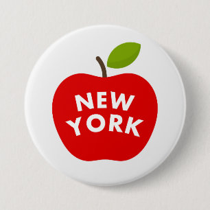 Big apple, New York 3 Inch Round Button