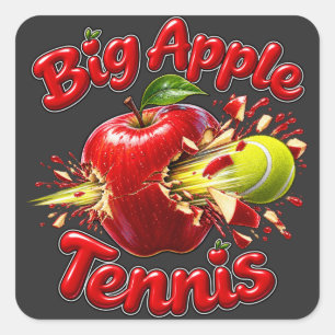 Big Apple Tennis - New Your Tennis Tournament Square Sticker