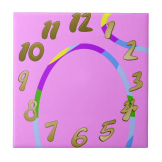 Big Arch Loops on Pink Ceramic Tile