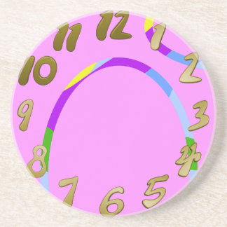 Big Arch Loops on Pink Sandstone Coaster