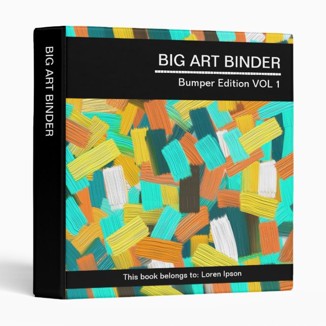 Big Art 048 (1in) Colourful Paint Binder (Front/Spine)