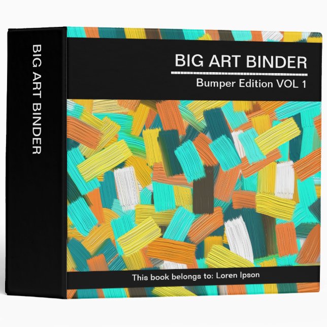 Big Art 049 (2in) Colourful Paint Binder (Front/Spine)