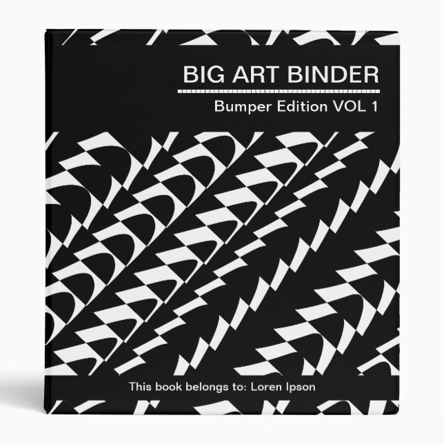 Big Art Binder 012 (1in) Trance Party (Front)