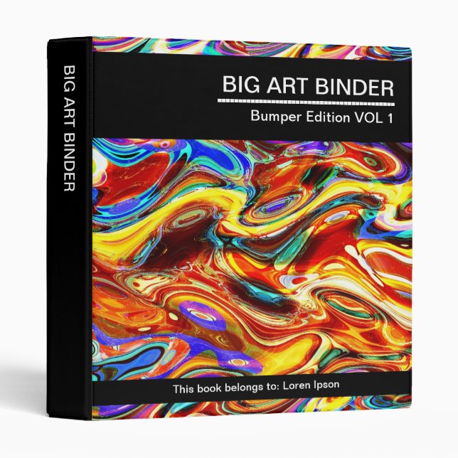Big Art Binder 014 (1in) Colour Mixture (Front/Spine)