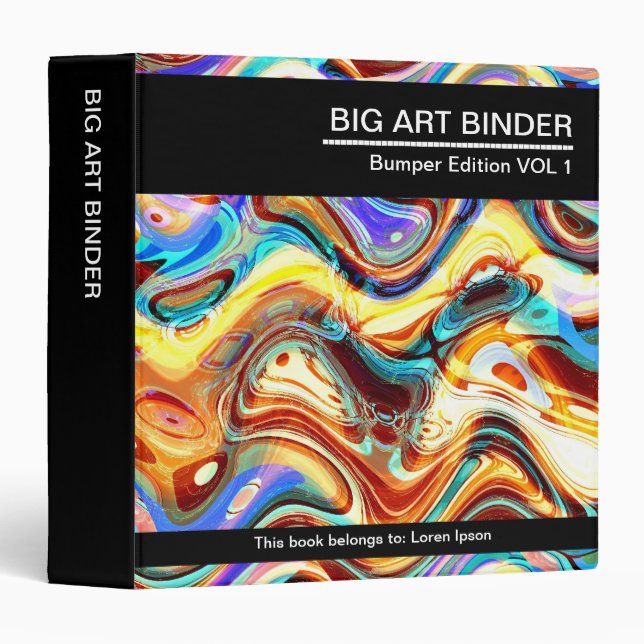 Big Art Binder 015 (1.5in) Colour Mixture 02 (Front/Spine)