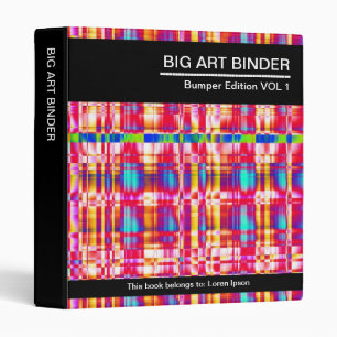 Big Art Binder 016 (1in) Fractal Tartan