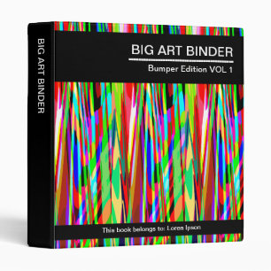 Big Art Binder 018 (1in) Colourful Wind