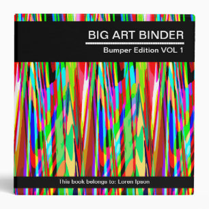 Big Art Binder 018 (2in) Colourful Wind