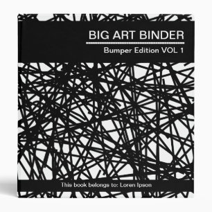 Big Art Binder 028 (1.5in) Abstract Lines