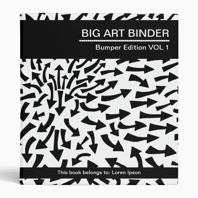 Big Art Binder 032 (1in) Arrows (Front)