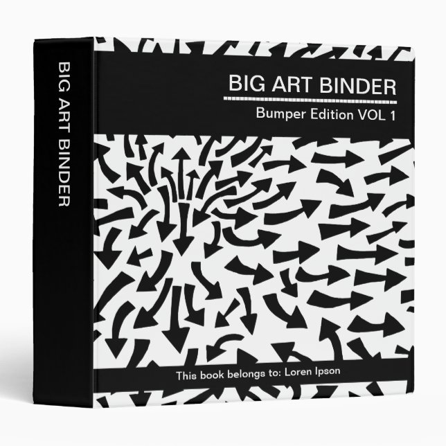 Big Art Binder 033 (1.5in) Arrows (Front/Spine)