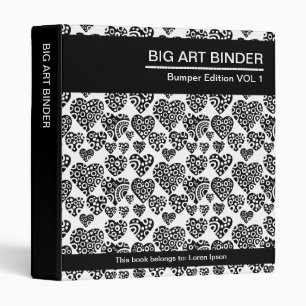 Big Art Binder 042 (1in) Hearts