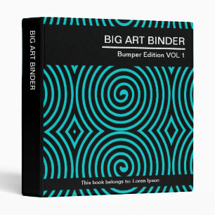 Big Art Binder 08 (1in) - Deep Turquoise