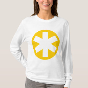Big Asterisk - Amber and White T-Shirt