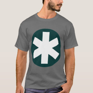 Big Asterisk - Dark Green and White T-Shirt