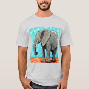 Big Baby Elephant Painting  T-Shirt