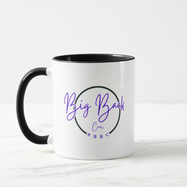 Big Back Crew Coffee Mug #BBC (Blue Font) (Left)