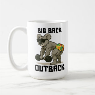 Big Back Outback - Funny Gym Koala, Coffee Mug