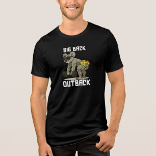 Big Back Outback - Funny Gym Koala, Tri-Blend Shirt