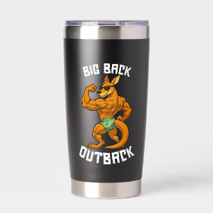 Big Back Outback – Funny Kangaroo Gym Workout, Insulated Tumbler