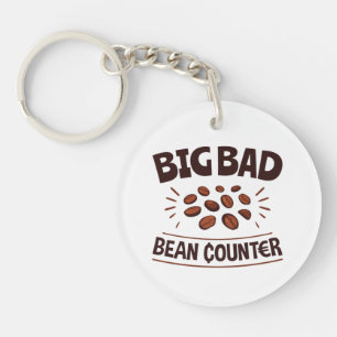 Big Bad Bean Counter Funny Accountant CPA Keychain