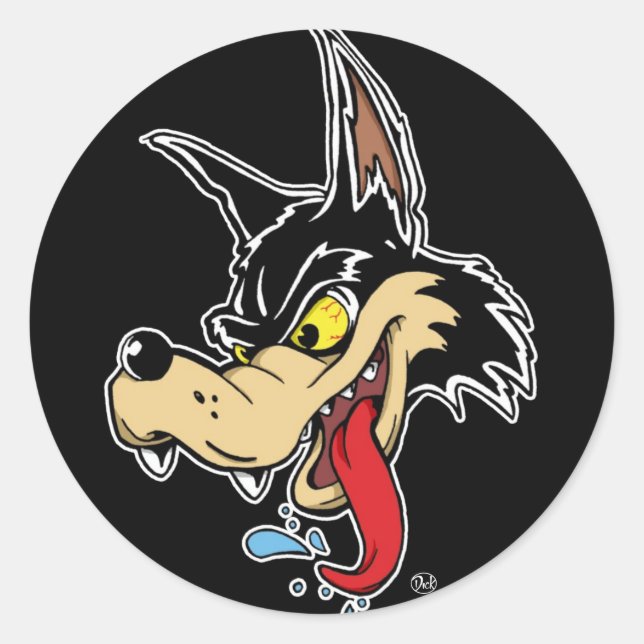 Big Bad Classic Round Sticker (Front)