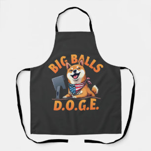 Big Balls Doge Department of Government Efficiency Apron
