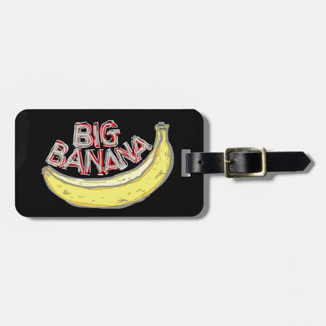 Big banana. luggage tag (Front Horizontal)