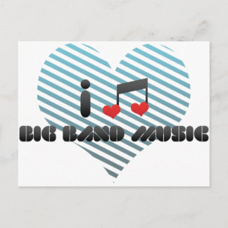 Big Band Music Postcard