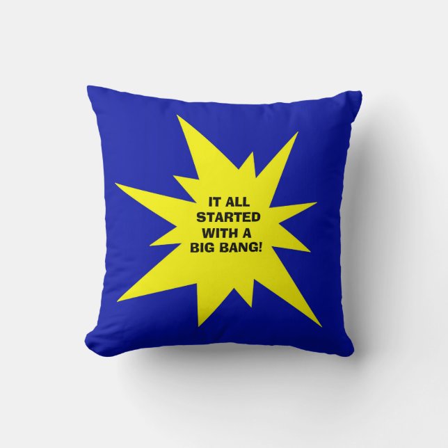 Big Bang Throw Pillow (Front)