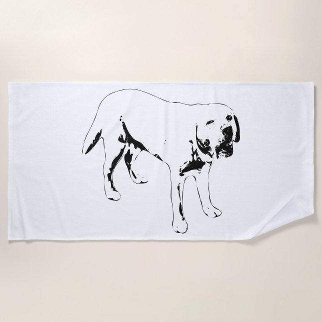 Big Bark Energy Beach Towel (Front)