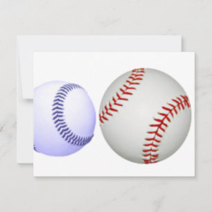 Big Baseball Smaller Blue Ball