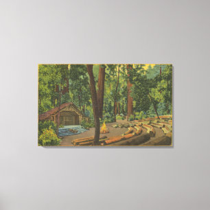 Big Basin, California "Camp Fire Bowl" View Canvas Print