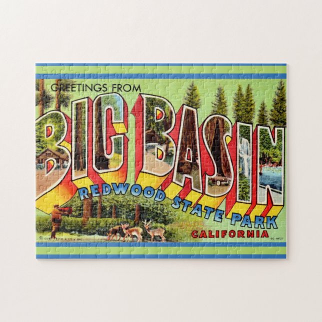 Big Basin Redwood Park 11x14 Jigsaw Puzzle (Horizontal)