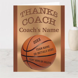 BIG Basketball Coach Cards with ALL Players NAMES