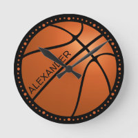 Big Basketball Personalize Clock