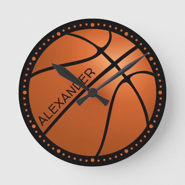 Big Basketball Personalize Clock (Front)