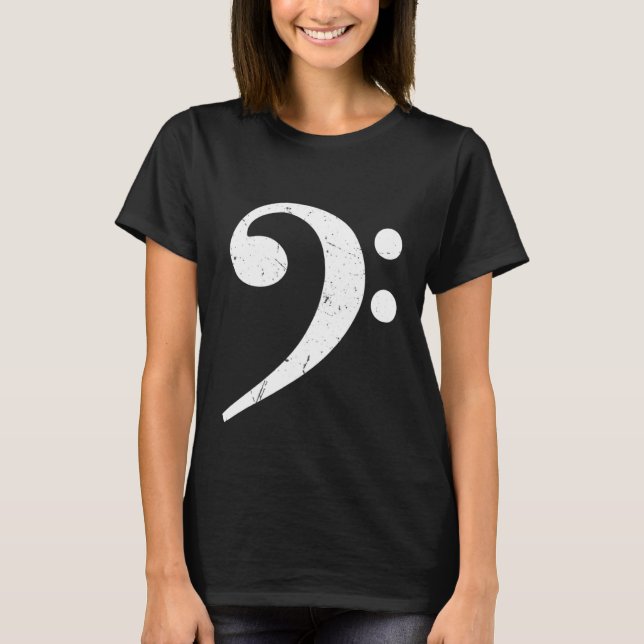 Big Bass Clef Bassist T-Shirt (Front)