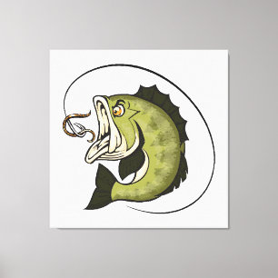 Big Bass Mouth Canvas Print