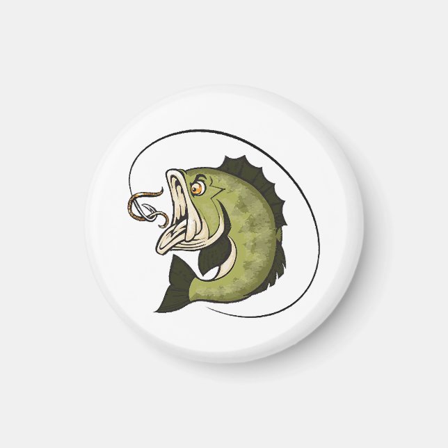 Big Bass Mouth Magnet (Front)