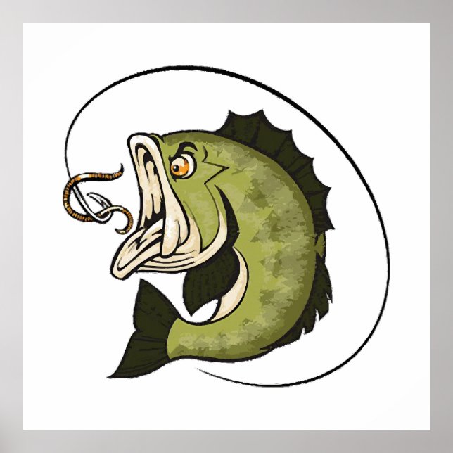 Big Bass Mouth Poster (Front)