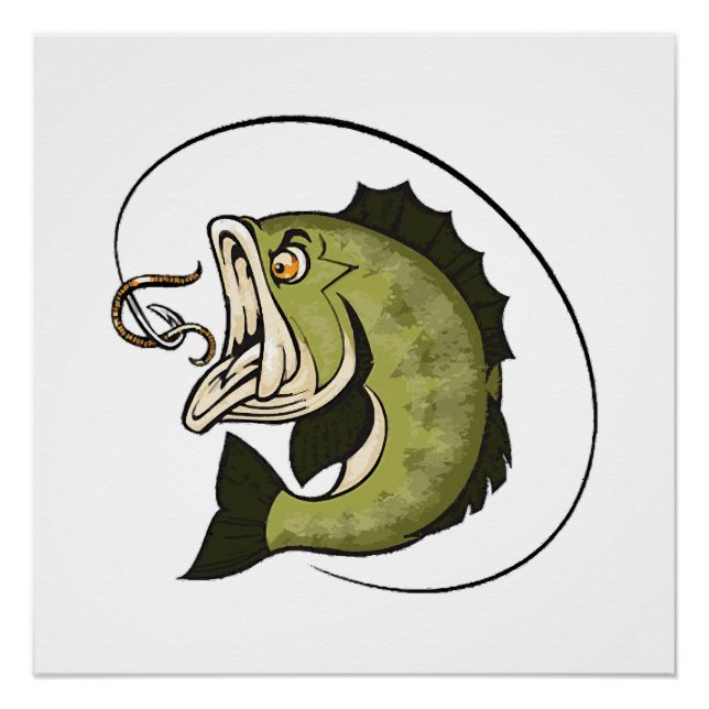 Big Bass Mouth Poster (Front)
